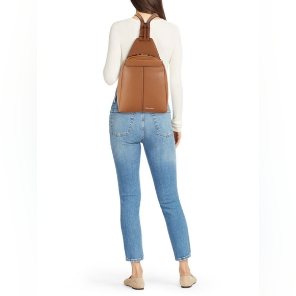 Calvin Klein Myra Faux Leather Convertible Backpack - Picture 5 of 7